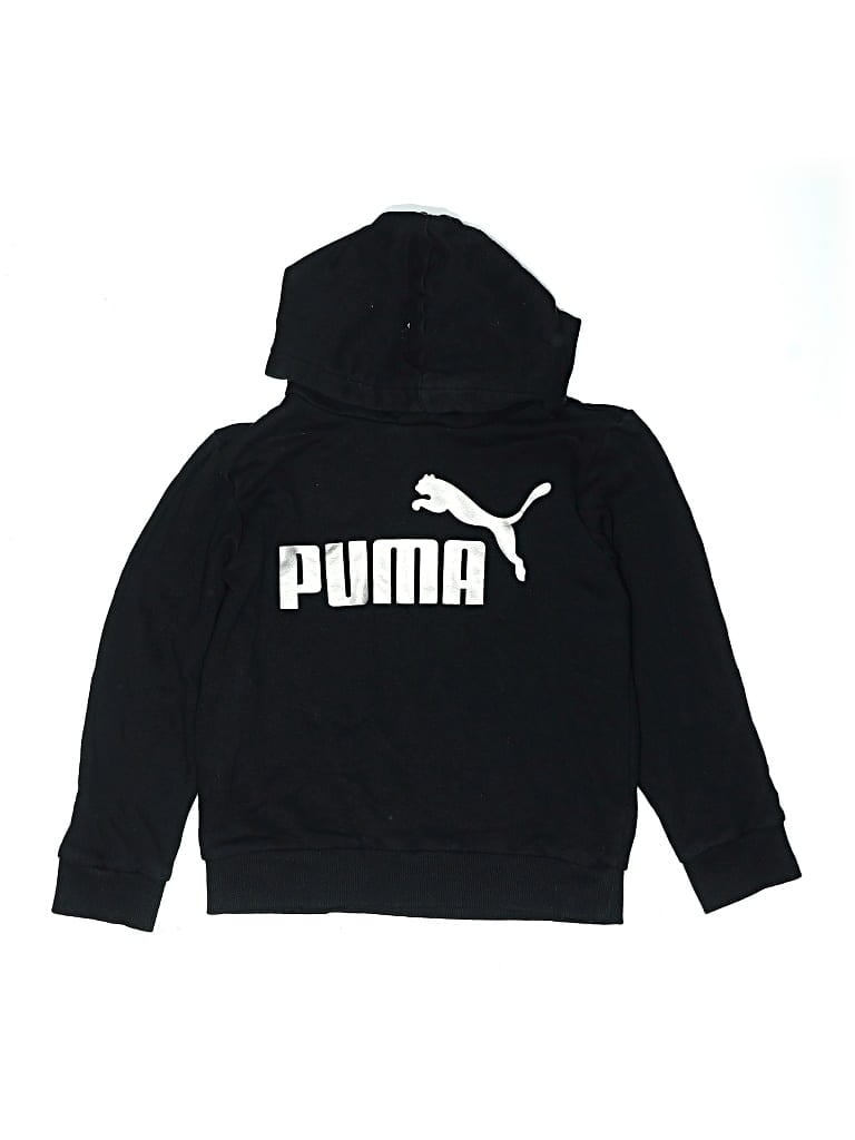Pre-owned Puma Kids' Pullover Hoodie In Black