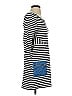 Tabitha Stripes Blue Casual Dress Size 4 - photo 4