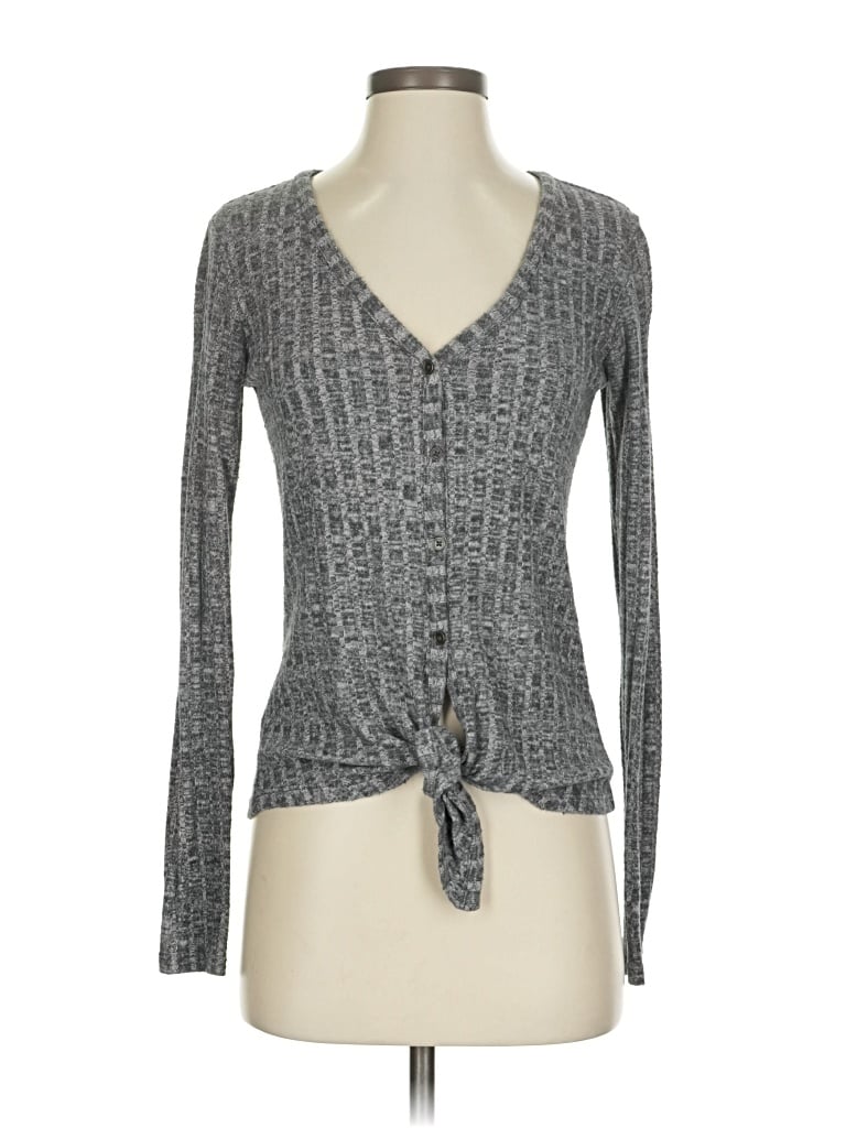 Pre-owned No Boundaries Cardigan Sweater In Gray