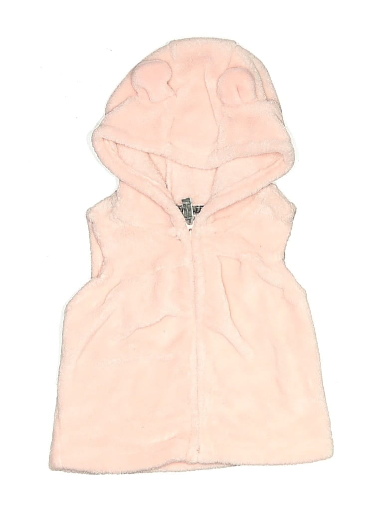 Pre-owned Carter's Babies' Faux Fur Vest In Pink