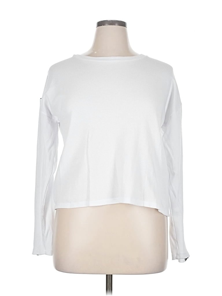Pre-owned Michael Michael Kors Long Sleeve T-shirt In White