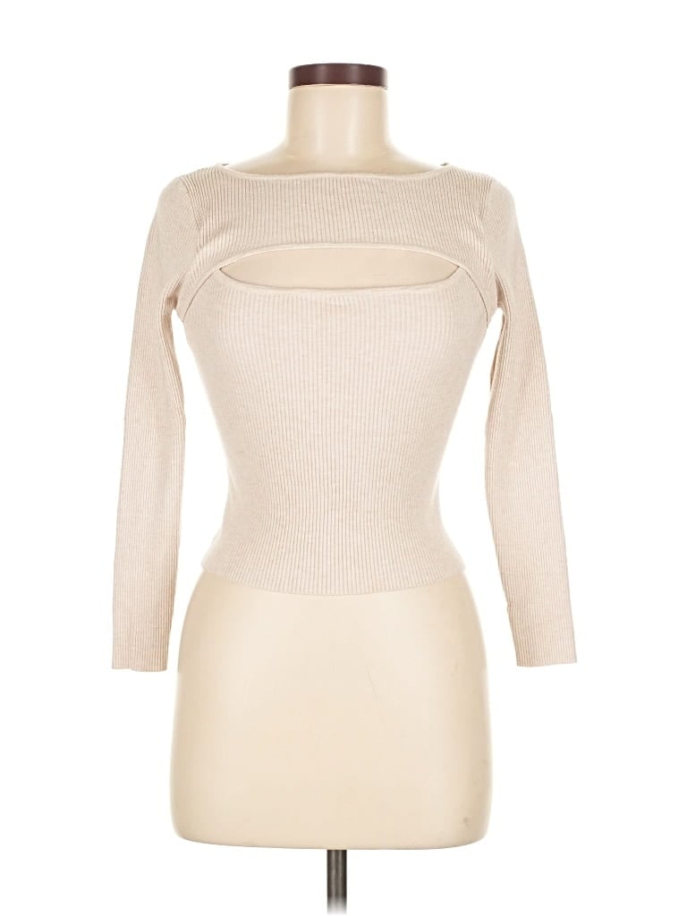 Pre-owned Unbranded Cardigan Sweater In White