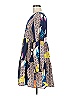 Unbranded Print Blue Casual Dress Size M - photo 5