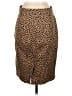 J.Crew Animal Print Brown Casual Skirt Size 2 - photo 2