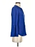 J.Crew 100% Silk Blue 3/4 Sleeve Silk Top Size 00 - photo 4