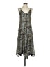 Chris Gramer 100% Polyester Animal Print Gray Casual Dress Size XS - photo 1