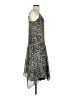 Chris Gramer 100% Polyester Animal Print Gray Casual Dress Size XS - photo 4