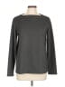 Joe Fresh Gray Silver Long Sleeve Top Size L - photo 1