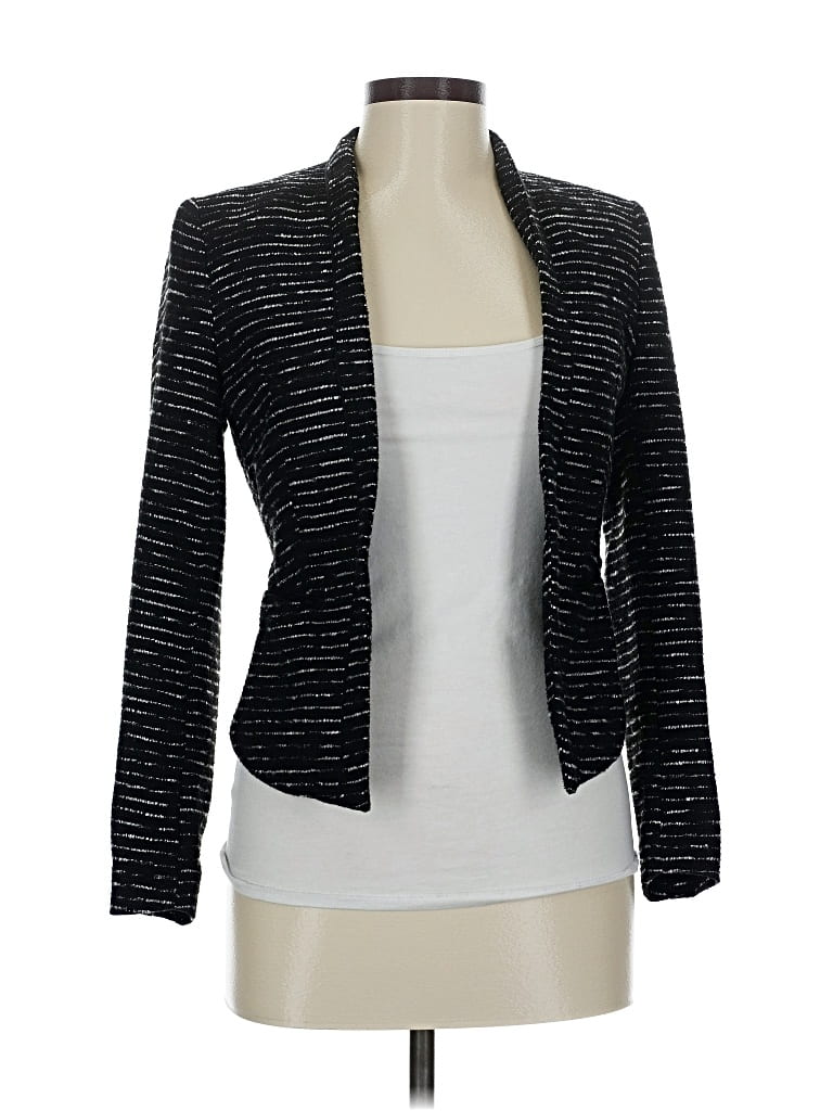 Pre-owned H&m Blazer Jacket In Black