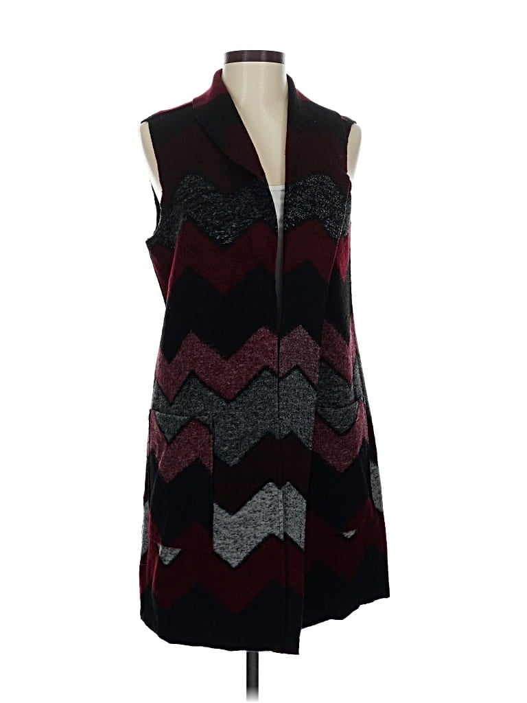 Pre-owned Tribal Cardigan Sweater In Red