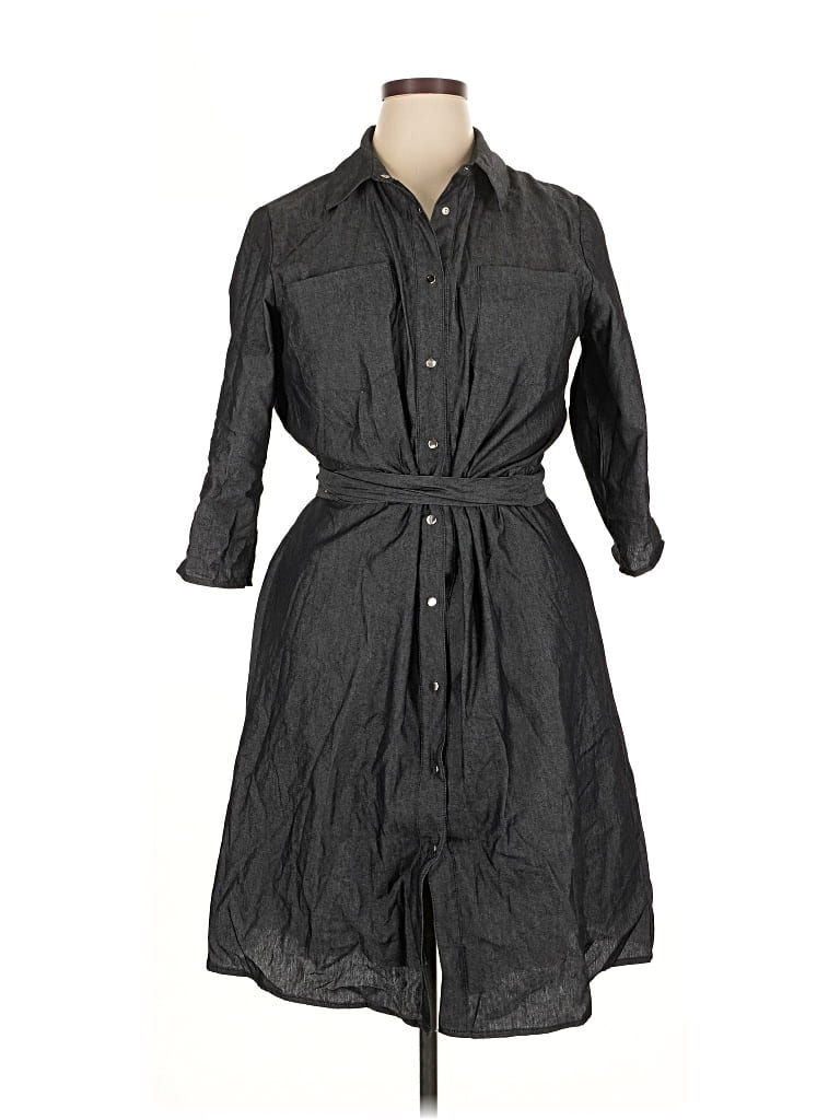 Pre-owned Ny Collection Casual Dress In Gray