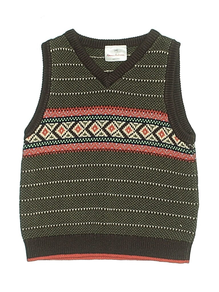 Pre-owned Hanna Andersson Kids' Sleeveless Top Green Tops