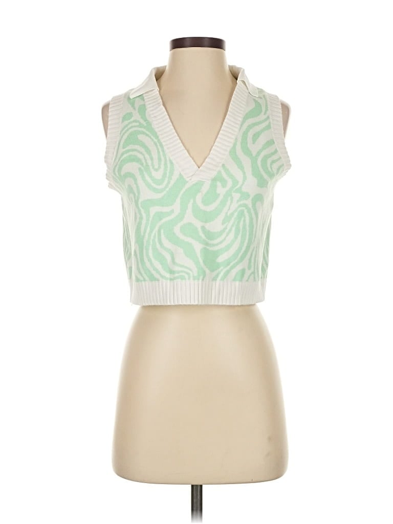 Pre-owned Ardene Sweater Vest In Green