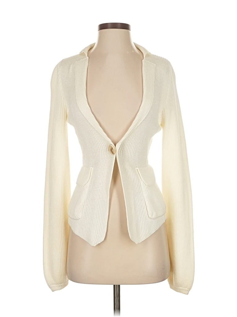 Pre-owned Brunello Cucinelli Cardigan Sweater In White