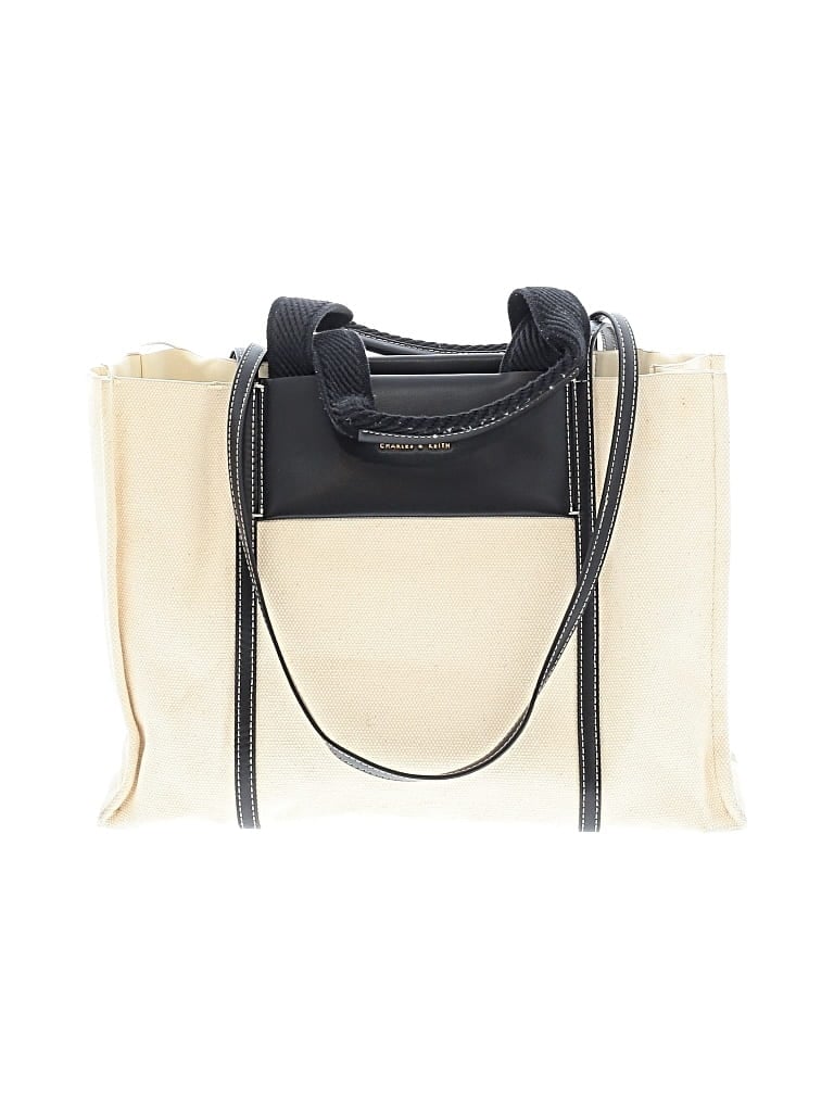Pre-owned Charles & Keith Tote Bag In White