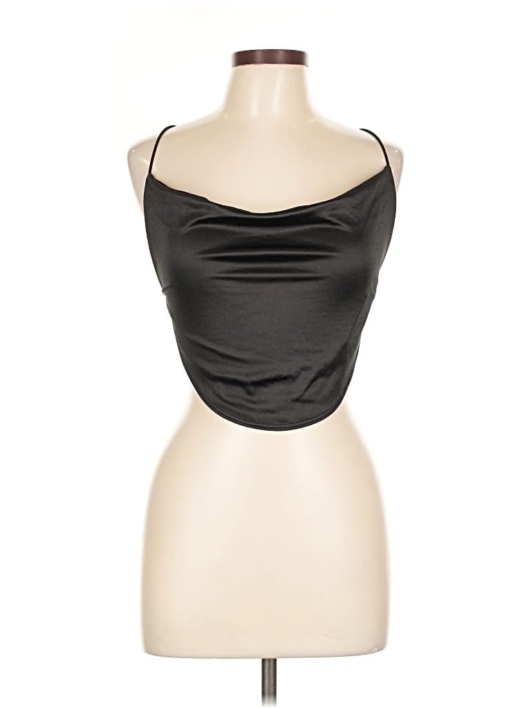Windsor Sleeveless Top Black Strapless Neckline Tops