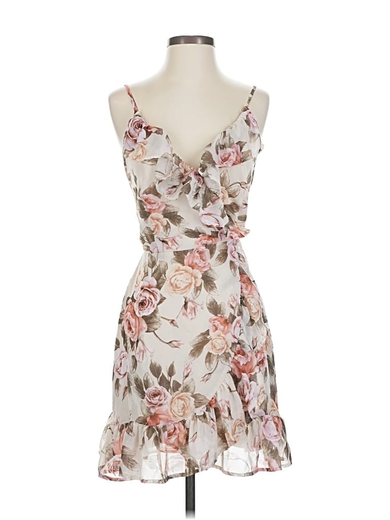 Pre-owned Assorted Brands Cocktail Dress In White