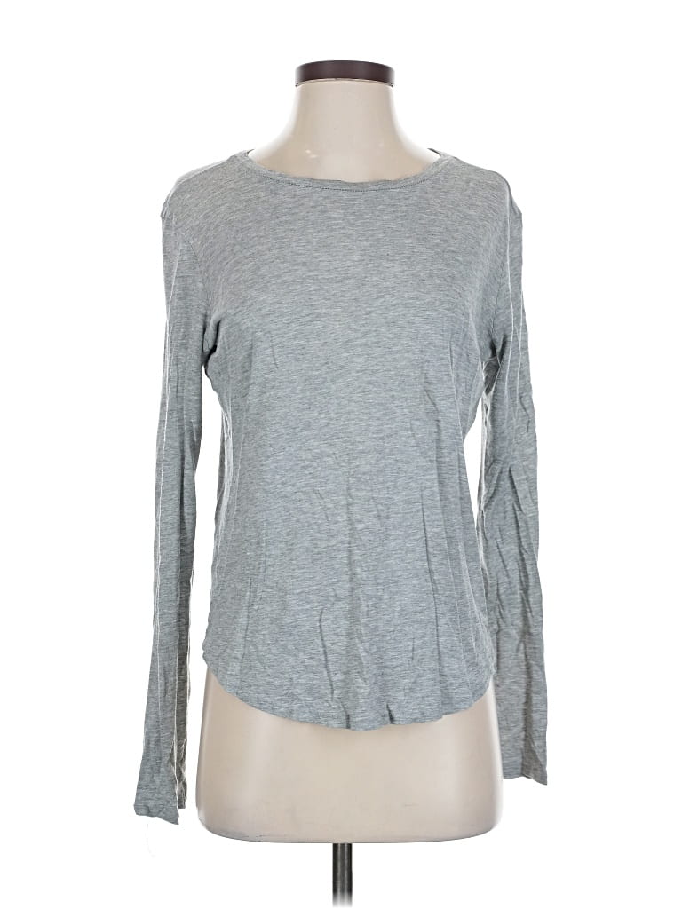 Pre-owned Vince Long Sleeve T-shirt In Gray