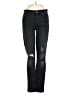 7 For All Mankind Hearts Black Jeans Size 26 waist - photo 1