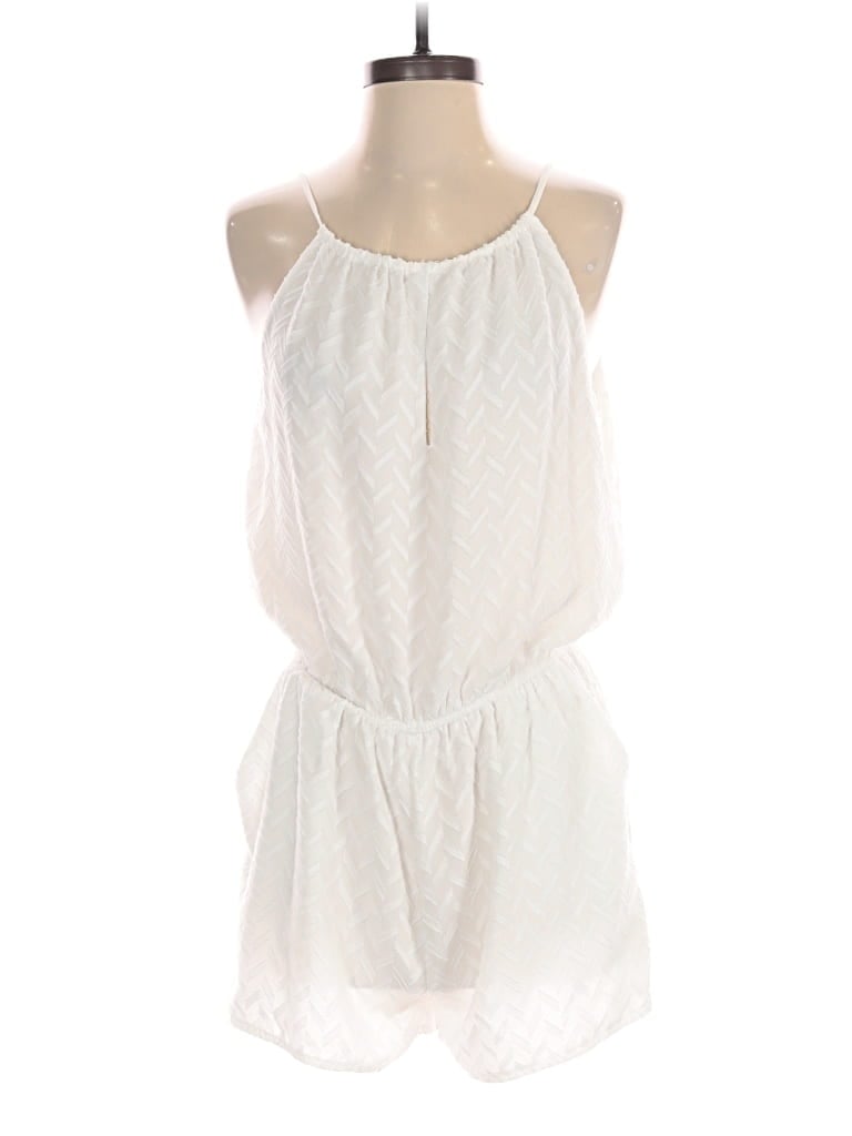 Pre-owned Aqua Romper In White