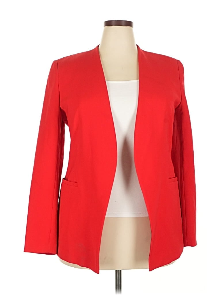 Pre-owned Lafayette 148 Blazer Jacket In Red