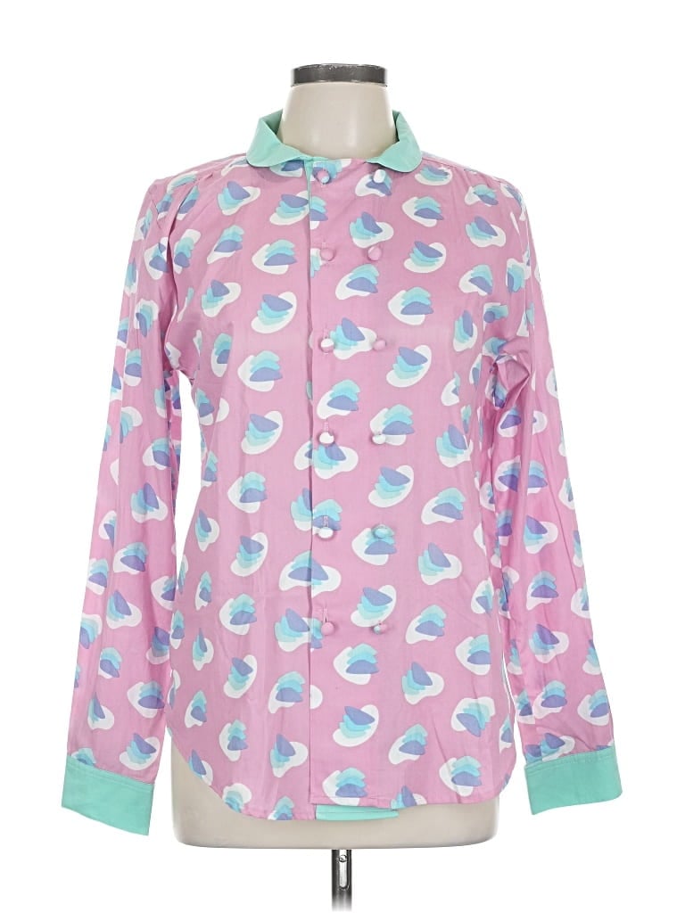 Pre-owned Mokuyobi Long Sleeve Blouse In Pink