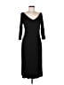 Ann Taylor 100% Polyester Black Casual Dress Size 6 - photo 1
