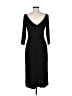 Ann Taylor 100% Polyester Black Casual Dress Size 6 - photo 2