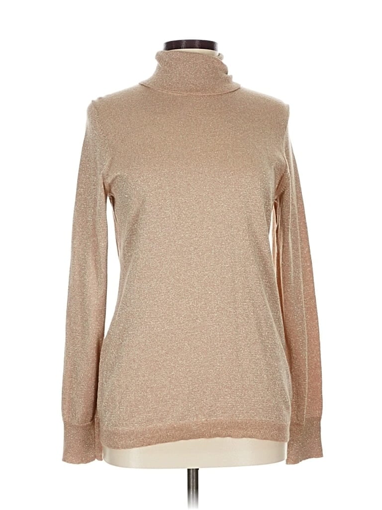 Pre-owned Talbots Turtleneck Sweater In Brown