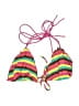 ViX Stripes Pink Swimsuit Top Size M - photo 1