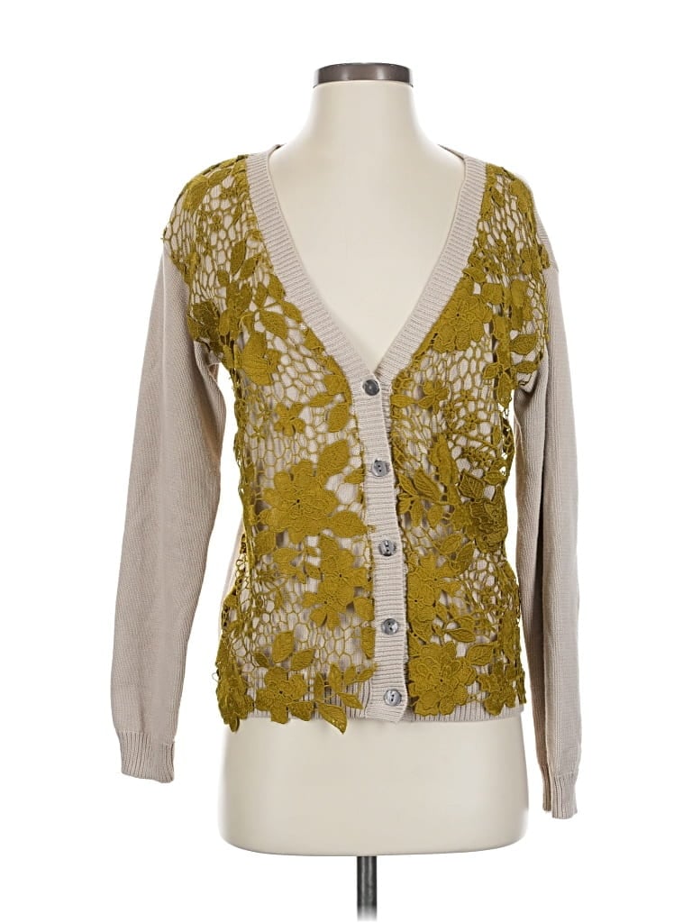 Pre-owned Sundance Cardigan Sweater In Gold