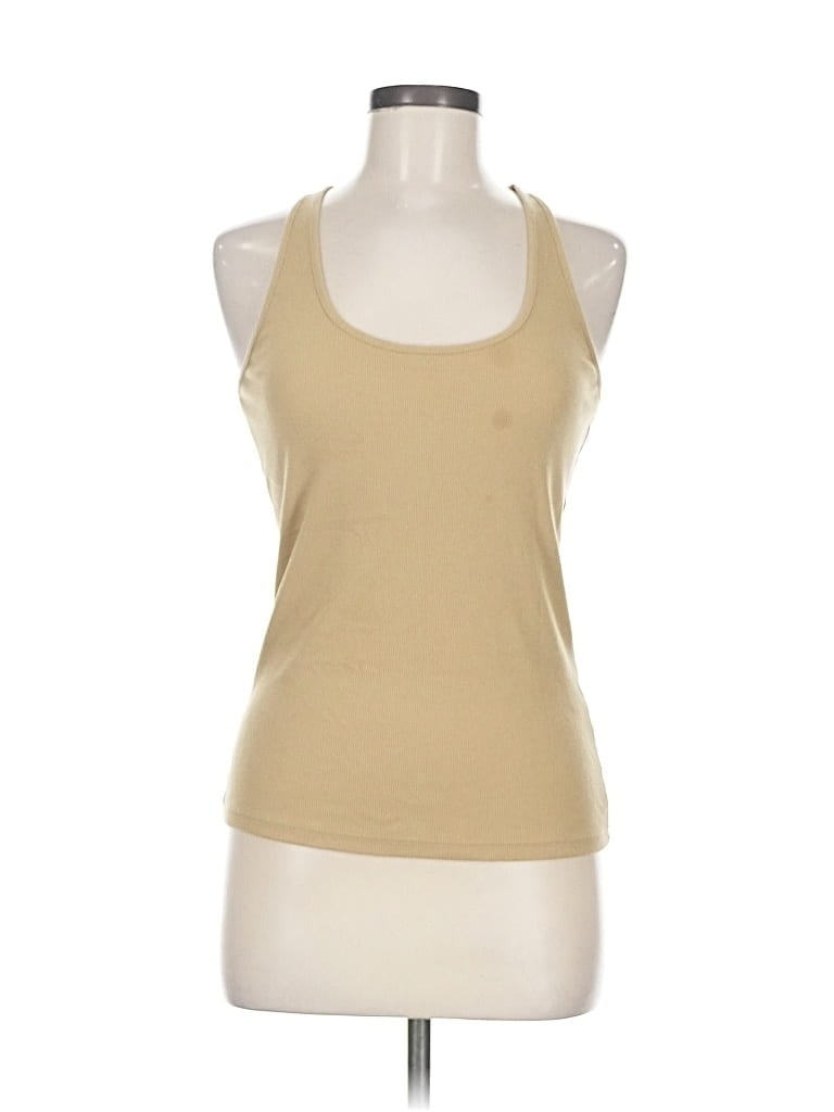 Pre-owned Banana Republic Factory Store Tank Top Tan Halter Neckline Tops In Brown