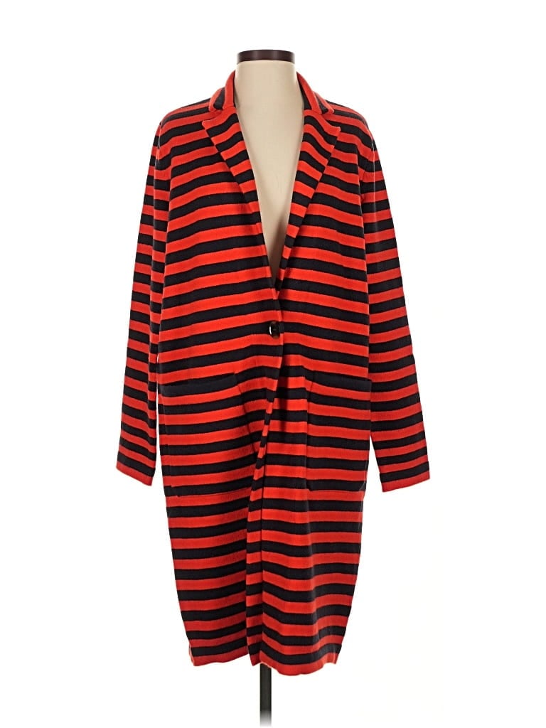 Pre-owned Ann Taylor Cardigan Sweater In Red