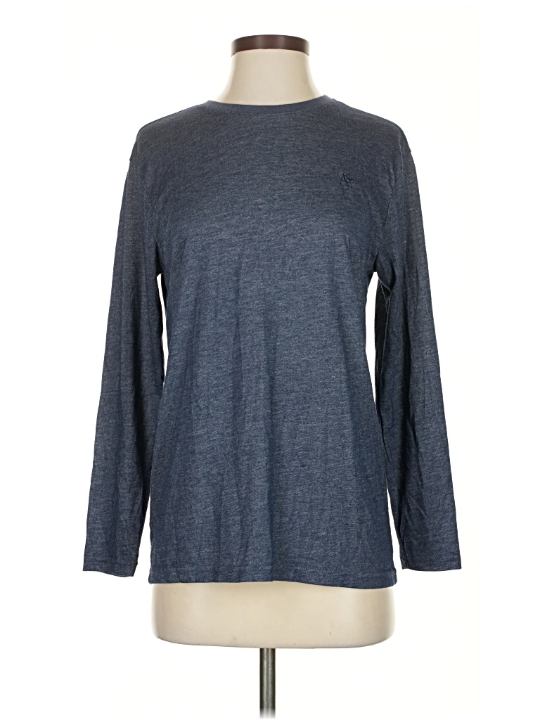 Pre-owned Assorted Brands 3/4 Sleeve T-shirt In Blue