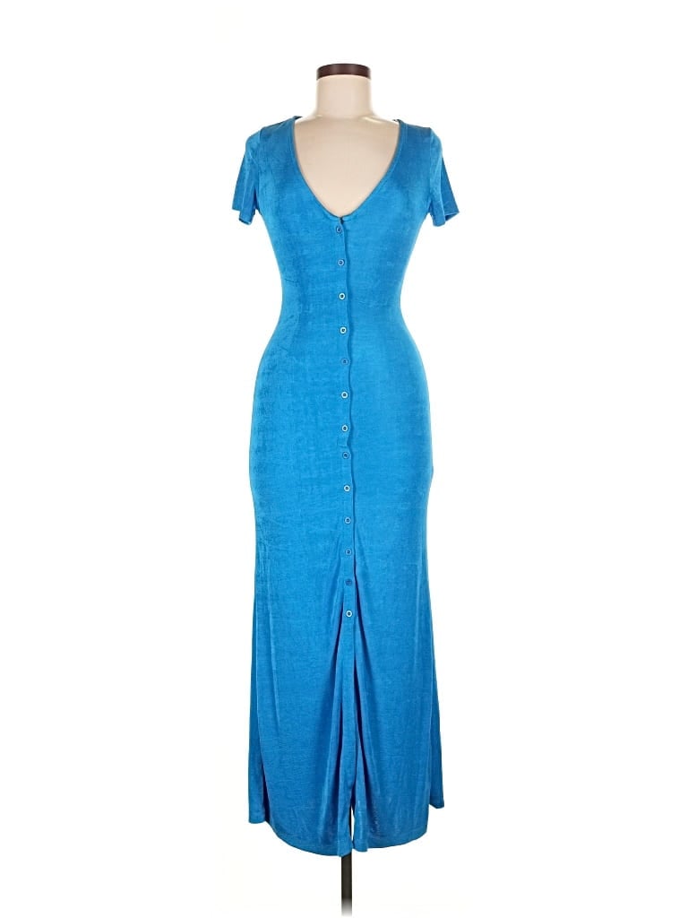 Pre-owned Beginning Boutique Casual Dress In Blue