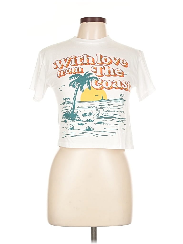 Pre-owned Assorted Brands Short Sleeve T-shirt In White