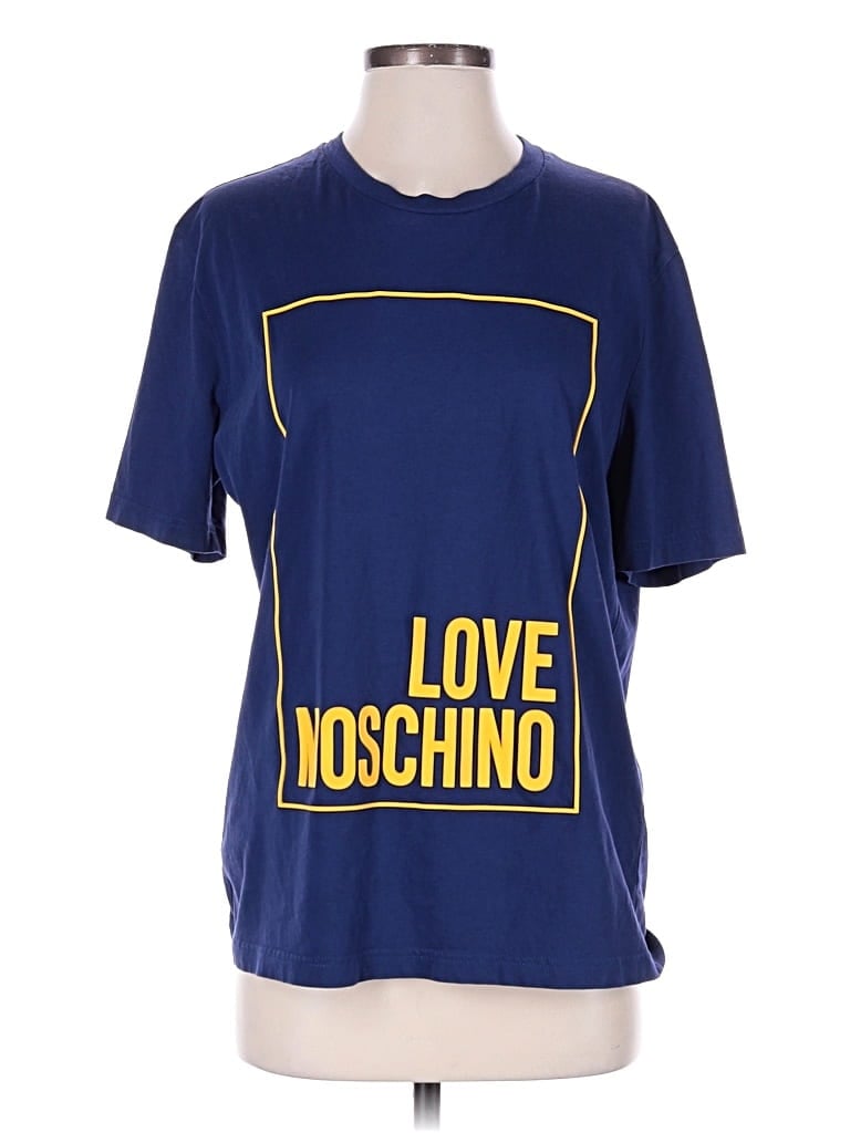 Pre-owned Love Moschino Short Sleeve T-shirt In Purple