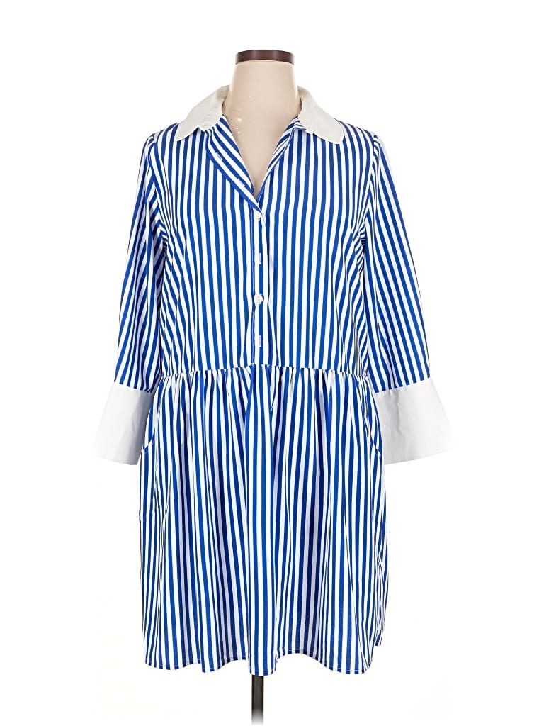 Pre-owned Tuckernuck Casual Dress In Blue