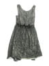 Turo Parc 100% Polyester Metallic Gray Dress Size 6 - photo 1