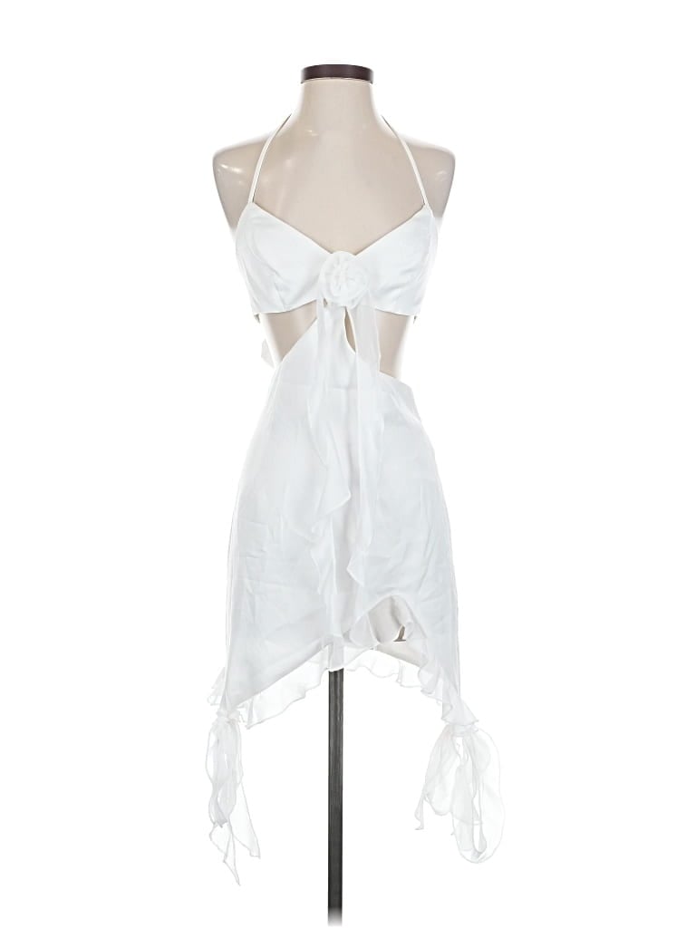 Pre-owned More To Come Cocktail Dress In White