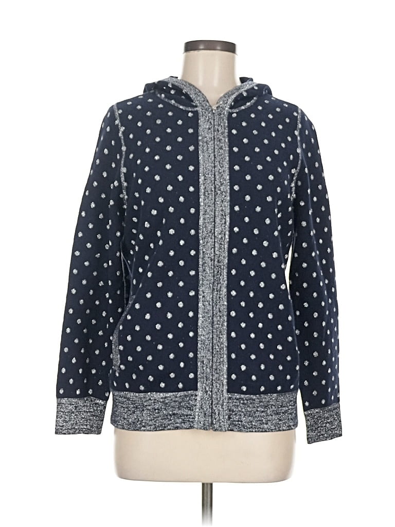 Pre-owned Zenergy By Chico's Cardigan Sweater In Blue