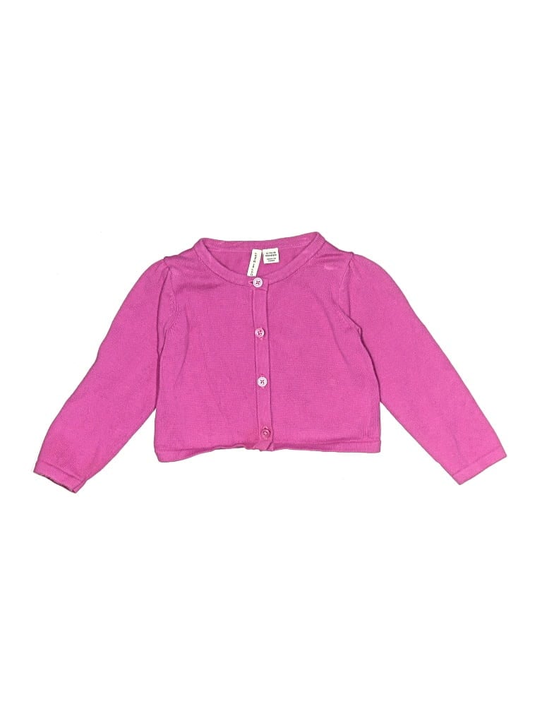 Pre-owned Janie And Jack Kids' Cardigan Sweater In Pink