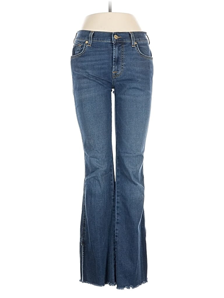 Pre-owned 7 For All Mankind Jeans In Blue
