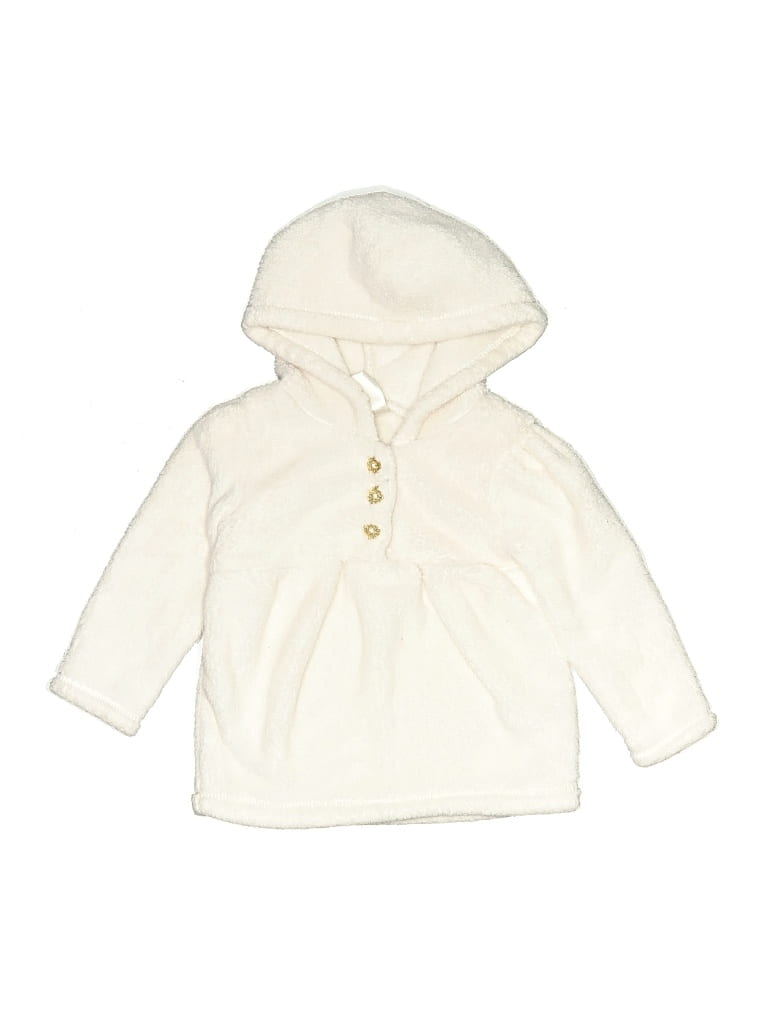 Pre-owned Carter's Kids' Coat In White