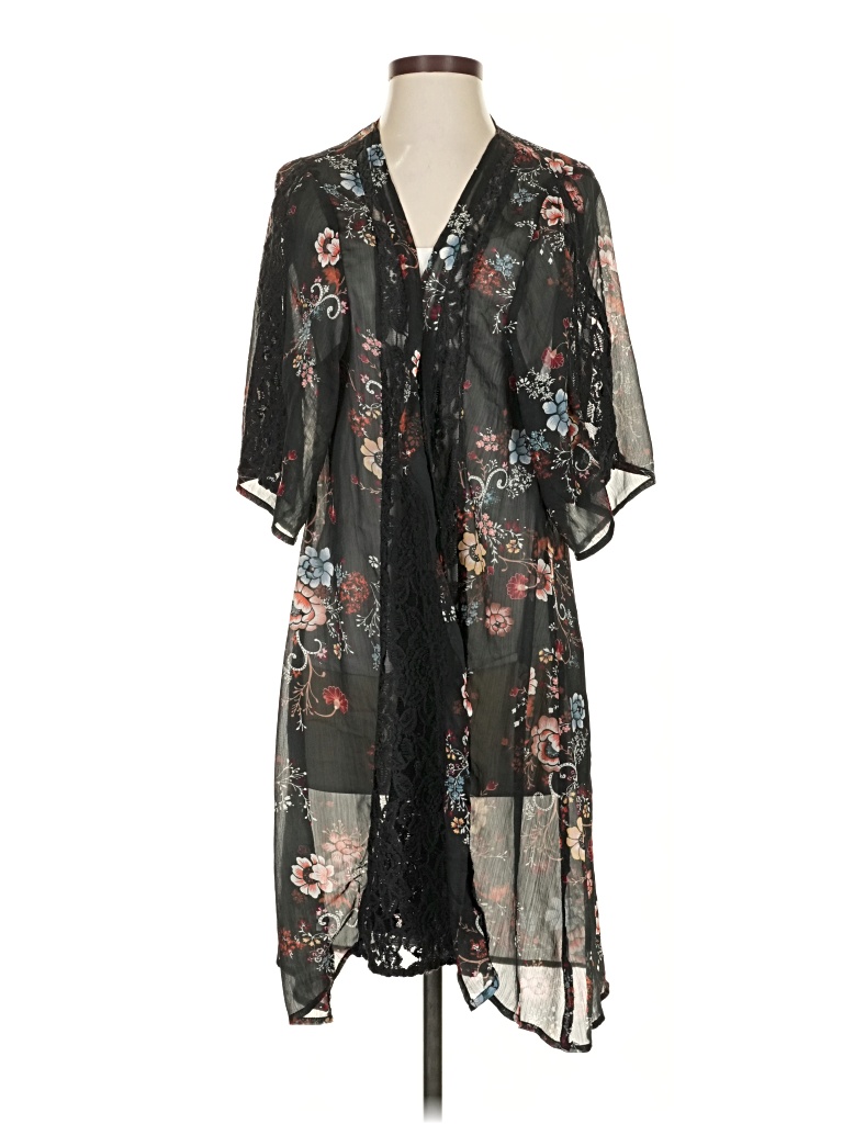 Pre-owned American Eagle Outfitters Kimono In Black