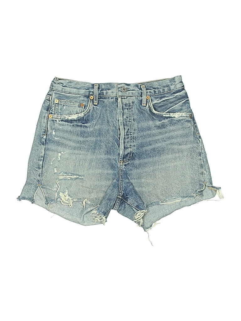 Pre-owned Agolde Denim Shorts In Blue