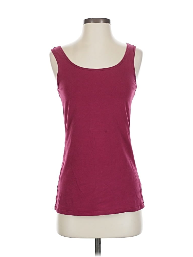 Pre-owned Duluth Trading Co. Tank Top Burgundy Strapless Neckline Tops