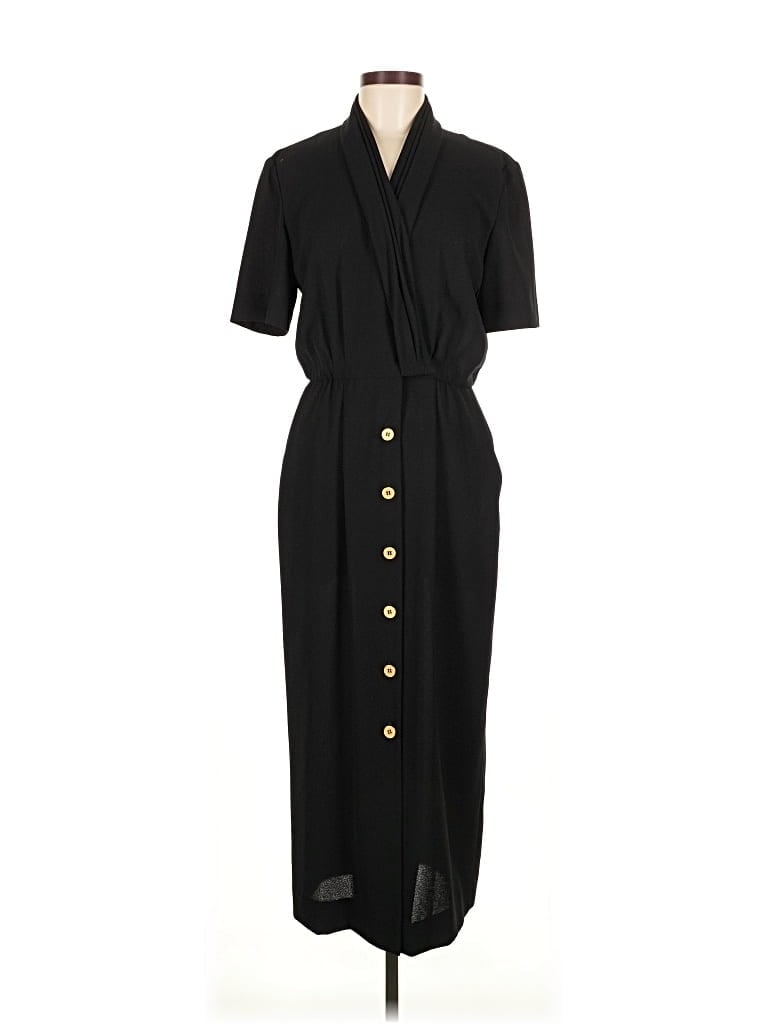 Pre-owned Liz Claiborne Casual Dress In Black
