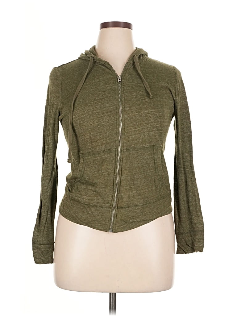 Pre-owned Aéropostale Zip Up Hoodie In Green