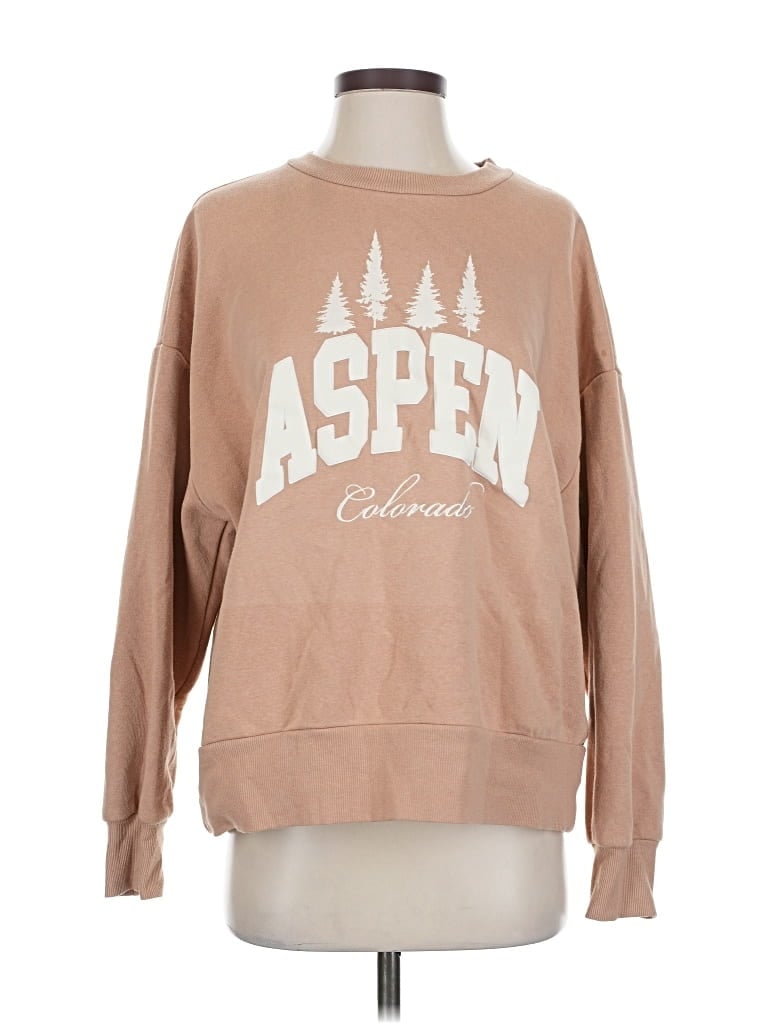 Pre-owned Francesca's Sweatshirt In Brown